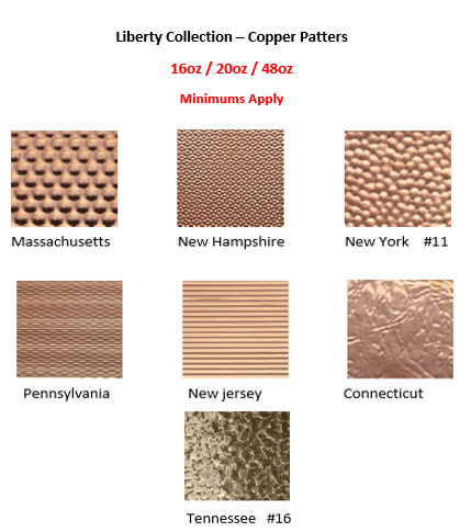 liberty collection copper plates